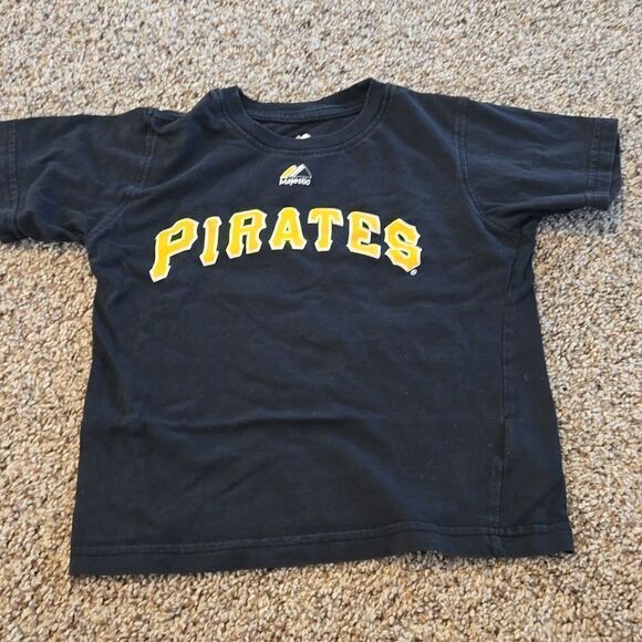 Kids Pittsburgh Pirates Black and Gold T-Shirt - Picture 1 of 3